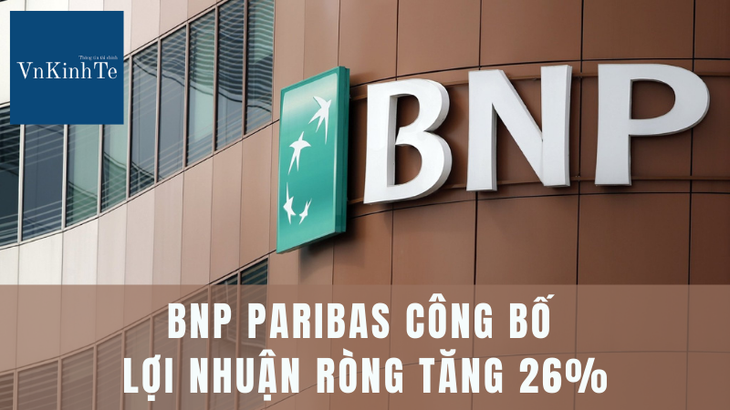 BNP Paribas báo cáo lợi nhuận ròng tăng 26% khi ngành ngân hàng bán lẻ phục hồi